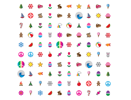 Invisalign stickables holidays theme